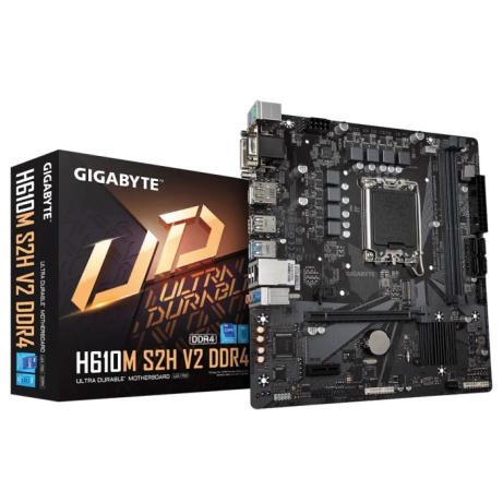 BAZAR - GIGABYTE MB Sc LGA1700 H610M S2H V2 DDR4, Intel H610, 2xDDR4, 1xDP, 1xHDMI, 1xDVI, 1xVGA, mATX - Po opravě (Náhr