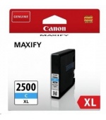 Canon CARTRIDGE PGI-2500XL C azurová pro Maxify iB4050, iB4150, MB5050, MB5150, MB5155, MB5350, MB5450, MB5455 (1755str)