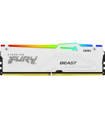 Kingston FURY Beast/DDR5/64GB/5200MHz/CL40/4x16GB/RGB/White