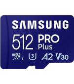 Samsung/micro SDXC/512GB/Class 10/+ Adaptér/Modrá