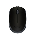 Logitech M171/Cestovní/Optická/1 000 DPI/Bezdrátová USB/Černá-šedá