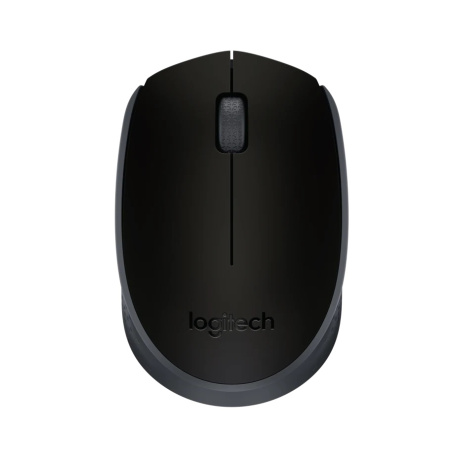 Logitech M171/Cestovní/Optická/1 000 DPI/Bezdrátová USB/Černá-šedá