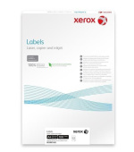 Xerox Papír bílé samolepící štítky, kulaté rohy -  Labels 65UP 38,1x21,2 (g/100 listů, A4) - POŠKOZENÝ OBAL - BAZR