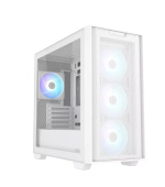 ASUS case A21 PLUS, Mini Tower, průhledná bočnice, 4x 120mm ARGB Fan, bílá