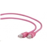 GEMBIRD kabel patchcord CAT6 stíněný FTP 1m, růžový