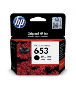 HP 653 černá inkoustová náplň (3YM75AE)