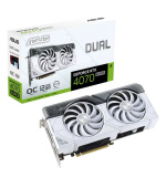 ASUS VGA NVIDIA GeForce RTX 4070 SUPER DUAL WHITE OC 12G, 12G GDDR6X, 3xDP, 1xHDMI