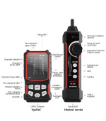 W-Star Tester kabelů UTP WSNF808, RJ45, RJ11, hledačka kabelů, NCV