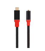 Tactical Pin4Fun Adapter USB-C/Jack 3,5mm 0,1m Black/Red