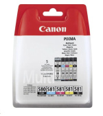 Canon CARTRIDGE PGI-580/CLI-581 BK/CMYK MultiPack pro PIXMA TS615x, TS625x, TS635x, TS815x, TS825x (200 str.)