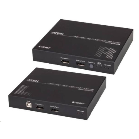 ATEN Extender PC-konzole Dual DP, HDBaseT 2.0, USB, RS-232, audio, 4K@100m