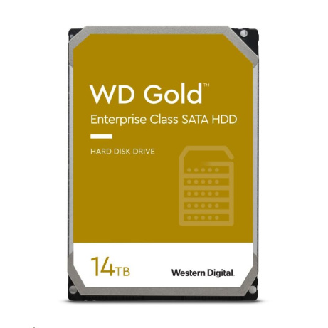 BAZAR VADNÉ - WD GOLD WD141KRYZ 14TB SATA/ 6Gb/s 256MB cache 7200 ot., CMR, Enterprise