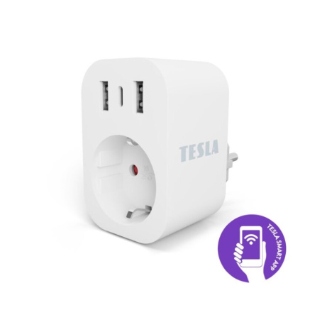 BAZAR - Tesla Smart Plug SP300 3 USB, rozbaleno, vystaveno