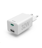 Hama rychlá USB nabíječka USB-C PD/QC, USB-A, 32 W