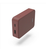 Hama Colour 10, powerbanka 10000 mAh, 3 A, výstup: USB-C, USB-A, červená