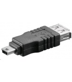 PREMIUMCORD Redukce USB 2.0 A - Mini B 5pin (F/M)