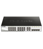 D-Link DGS-1210-16 20-port Gigabit Smart Switch, 16x GbE, 4x RJ45/SFP, fanless