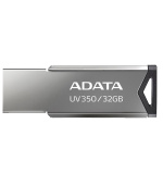 ADATA Flash Disk 32GB UV350, USB 3.2 Dash Drive, tmavě stříbrná textura kov