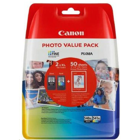 BAZAR - Canon CARTRIDGE PG-540L/CL-541XL PHOTO VALUE pro PIXMA MX375,395,435,455,475,MG2150,3150,4150 (180 str.) - Poško