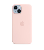 iPhone 14 Silicone Case with MagSafe - Chalk Pink