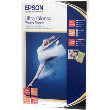 EPSON Paper Ultra Glossy Photo 10x15 (20 listů), 300g/m2