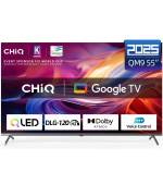 CHiQ U55QM9V TV 55", UHD, QLED, Google TV 5.0, DLG 120 Hz, MEMC, Dolby Atmos