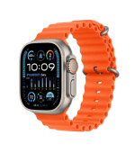 APPLE Watch Ultra 2 GPS + Cellular, 49mm Titanium Case with Orange Ocean Band