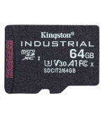 Kingston MicroSDXC karta 64GB microSDXC Industrial C10 A1 pSLC Card Single Pack