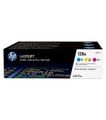 HP 128A CMY 3-pack LJ Toner Cart, CF371AM (1,300 / 1,300 / 1,300 pages)