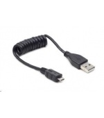 GEMBIRD Kabel USB 2.0 A-Micro B propojovací 0,60m (černý, kroucený)