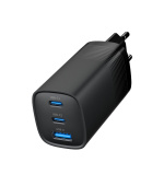 GEMBIRD PD nabíječka 1xUSB-A 2xUSB-C  65W černá