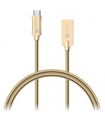 CONNECT IT Wirez Steel Knight Micro USB - USB, metallic gold, 1 m