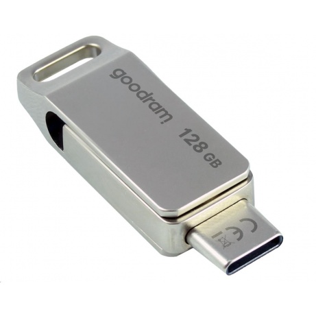 GOODRAM Flash Disk 128GB ODA3, USB 3.2, stříbrná