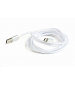 GEMBIRD Kabel USB A Male/Micro B Male 2.0, 1,8m, opletený, stříbrný, blister