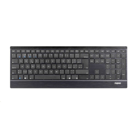 BAZAR - RAPOO klávesnice E9500M Multi-mode Wireless Ultra-slim Keyboard Black, poškozený obal