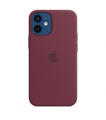 iPhone 12 mini Silicone Case with MagSafe Plum/SK