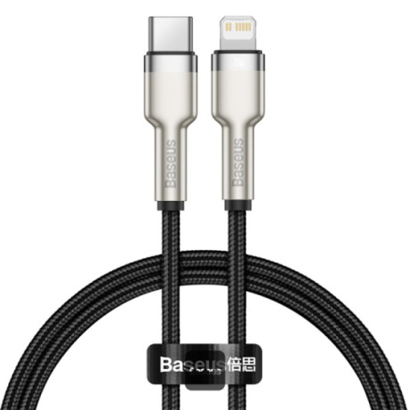 Baseus datový kabel Cafule USB-C na Lightning 0,25m PD 20W černý