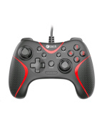 C-TECH gamepad Theon pro PC/PS3, 2 programovatelná makro tlačítka, 2x analog, X-input, vibrační, 1,8m kab