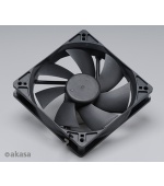 ventilátor Akasa - 12 cm  - černý - tichý S