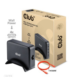 Club3D cestovní nabíječka 240W GaN technologie, 4xUSB-C, PPS + PD 3.1 Support