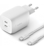 Belkin 65W GaN napájecí adaptér 2xUSB-C+100W kabel