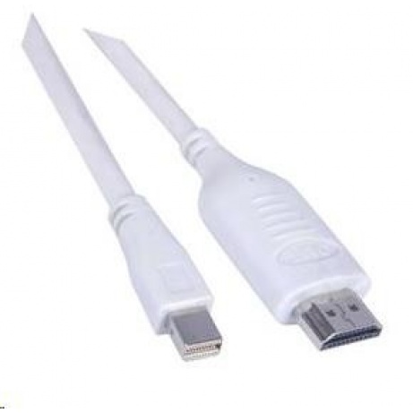 PREMIUMCORD Kabel Mini DisplayPort - HDMI 5m, bílý