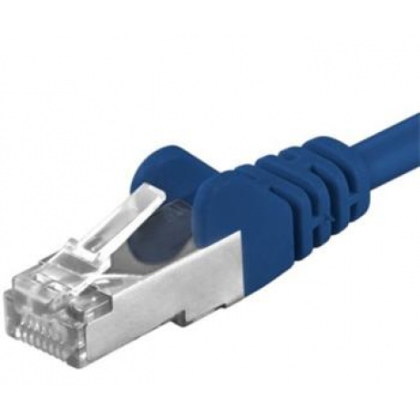 Premiumcord Patch kabel CAT6a S-FTP, RJ45-RJ45, AWG 26/7 10m, modrá