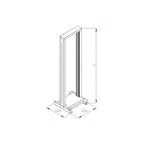 TRITON 19" montážní rám 42U, jednodílný