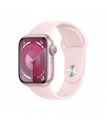 APPLE Watch Series 9 GPS 45mm Pink Aluminium Case with Light Pink Sport Band - S/M