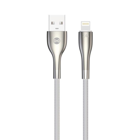 Kabel Forever Sleek USB/Lightning 1m 2,4A bílý