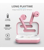 TRUST sluchátka Primo Touch Bluetooth Wireless Earphones - pink