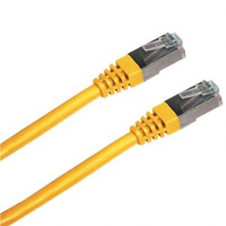 Patch cord FTP cat5e 1M žlutý