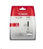 Canon CARTRIDGE CLI-551GY XL šedá pro Pixma iP, Pixma iX, Pixma MG a Pixma MX 725, 8750, 5450 (275 str.)