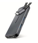 AXAGON HMC-5H8K, USB 5Gbps hub, 2x USB-A, USB-C, HDMI 8k/30Hz, PD 100W, kabel USB-C 15cm